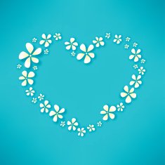 Love shape floral N2