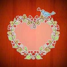 floral frame N197