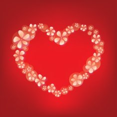 Love shape floral N3