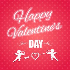 Holiday banner for Valentine's day