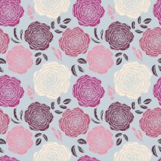 vector seamless floral pattern with roses N2