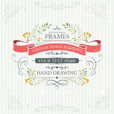 watercolor design elements N7