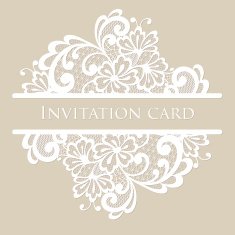 Vector lace card N15