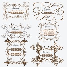 vintage frames and design elements N38