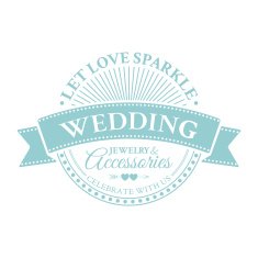 Classic wedding vintage badge N18