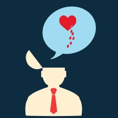 Flat icon man thinking about romance eps N2
