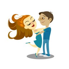 Embraces of a loving couple N2