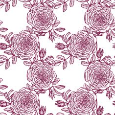 vector seamless floral pattern with rose N2