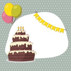 Birthday invitation card for boy