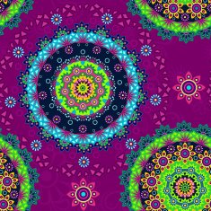 Geometric floral seamless
