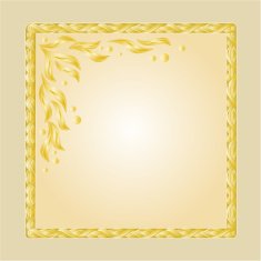 Golden frame festive background vector
