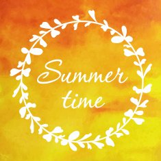 Card with summer wreath N8