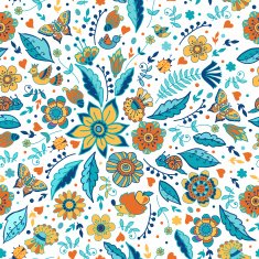 Vector vintage floral pattern N22