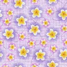 Background of tropical flowers plumeria on fabric