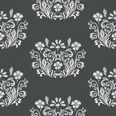Floral retro paper pattern N2