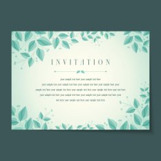 Beautiful vintage invitation cards layouts N67