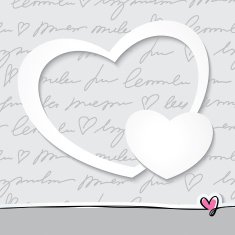 paper hearts vector eps 10 N2
