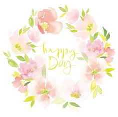 Watercolor greeting card N2