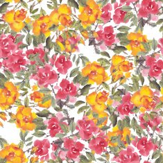 Watercolor Flowers N128