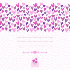 Romantic background of heart with space for text