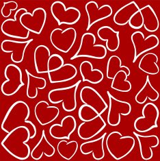lineart hearts pattern N2