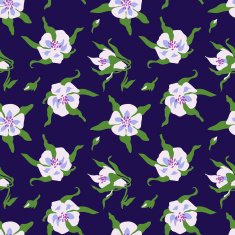 Summer floral seamless vector pattern N8