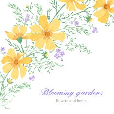 Background with flowers N36