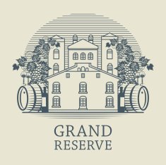 Vintage wine label N4