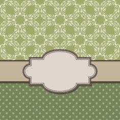 Vintage vector flower frame N71