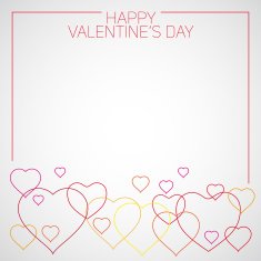 Happy Valentines Day vector greeting card N5