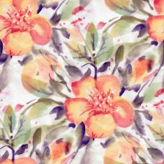 Watercolor Flowers N129