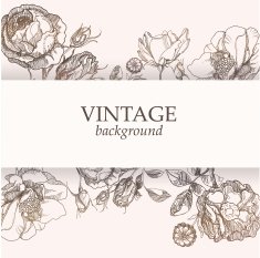 Vector vintage postcard N4