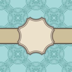 Vintage vector flower frame N79