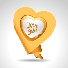 Valentine's Day vector background Origami speech bubble N7