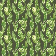 Tropical Leaves Background - Vintage Seamless Pattern N3