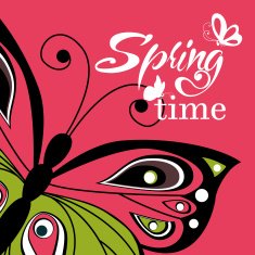 Flying butterfly lettering background Vector illustration N2