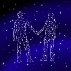 Constellation of man and woman