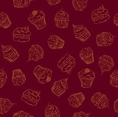 Seamless pattern with cakes N8