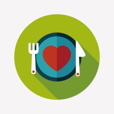 Valentine's Day flat icon with long shadow eps10 N19