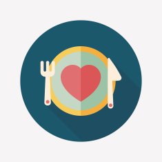 Valentine's Day flat icon with long shadow eps10 N21