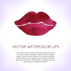 Watercolor lips N2