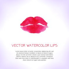 Watercolor lips N3