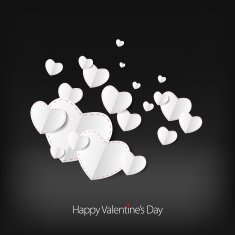 Valentine's day love card with heart sign N10