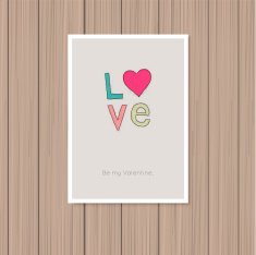 valentine's day greeting card N100