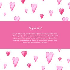 Valentines day Greeting card template N2