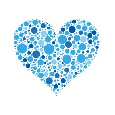 dotted heart N6