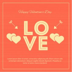 Happy Valentines Day Love Vintage N2