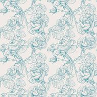 Seamless background with roses N11
