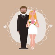 groom and bride wedding design