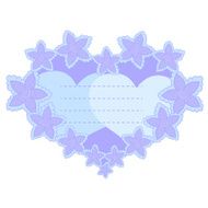 vector frame in the shape of heart N6